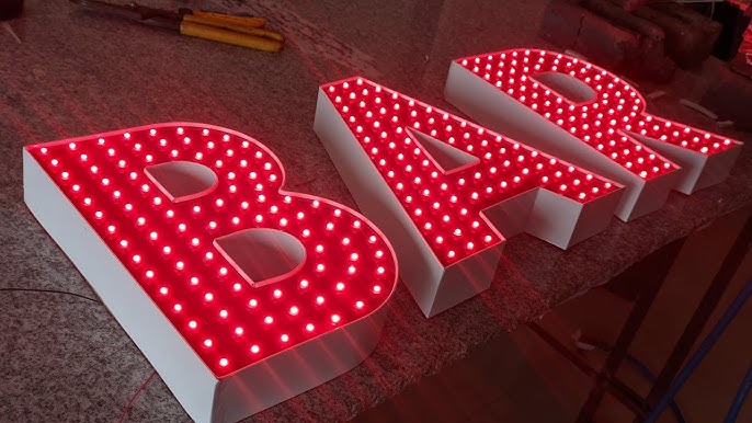 RGB BUTTON LED LETTER