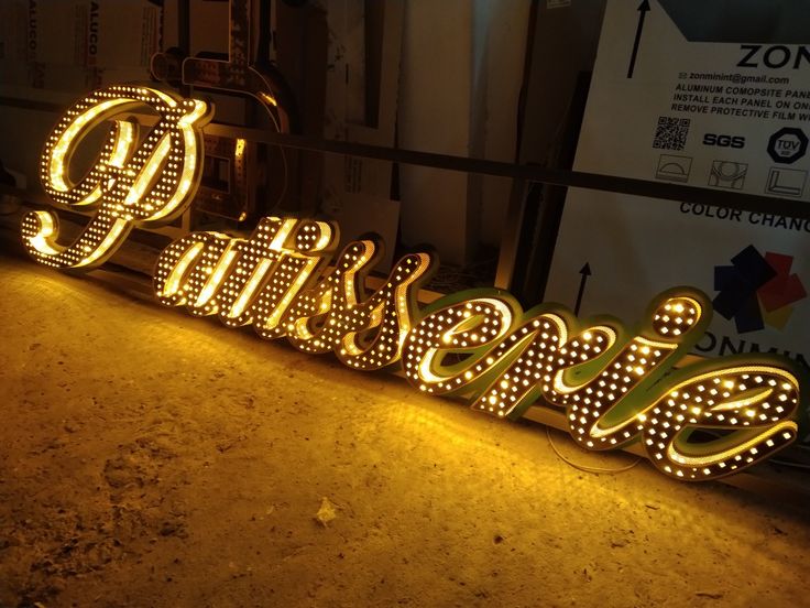 BUTTON LED LETTER
