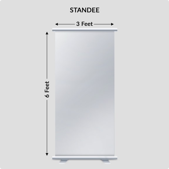 LUXURY ROLL UP STANDEE - LARGE 3 X 5 FEET